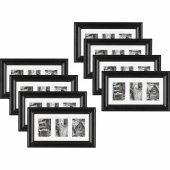 8 Pack: Black 10" x 20" 3 Opening Gallery Frame by Studio Décor®