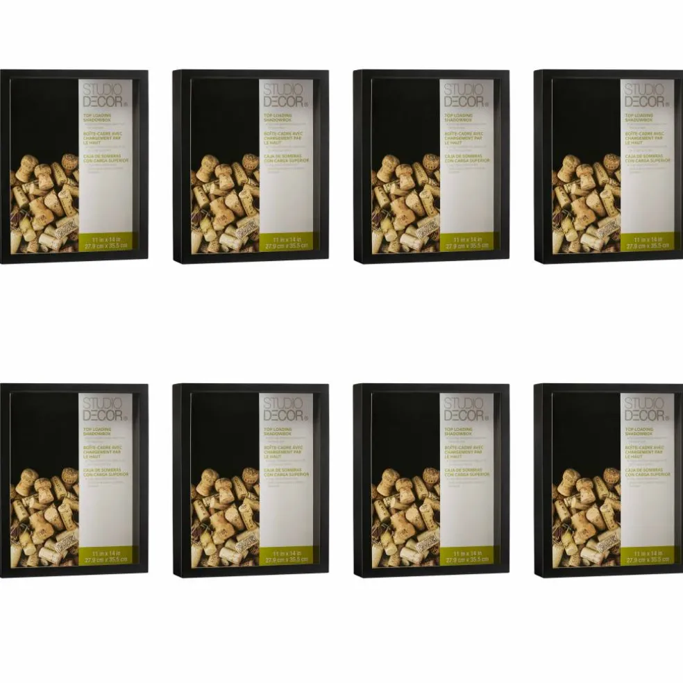 8 Pack: Black 11" x 14" Shadow Box by Studio Décor®