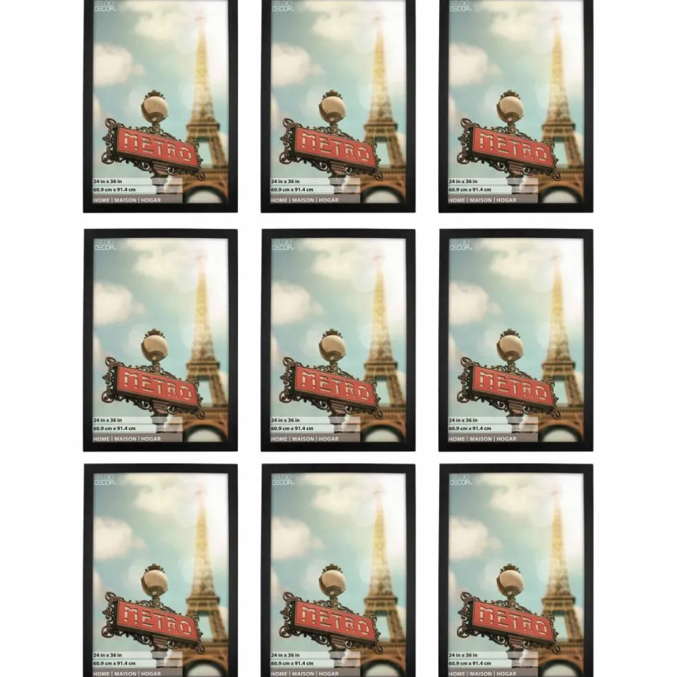 9 Pack: Black 24" x 36" Studio Frame, Home Collection by Studio Décor®