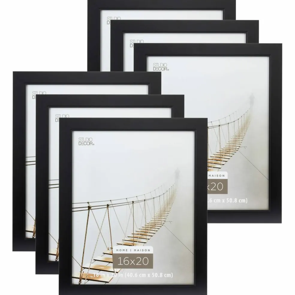 6 Pack: Black 16" x 20" Studio Frame, Home Collection by Studio Décor®