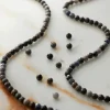 6 Pack: Blue & Black Sapphire Faceted Round Beads, 2mm by Bead Landing™