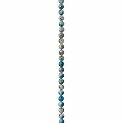 12 Pack: Blue & White K2 Stone Round Beads, 8mm by Bead Landing®
