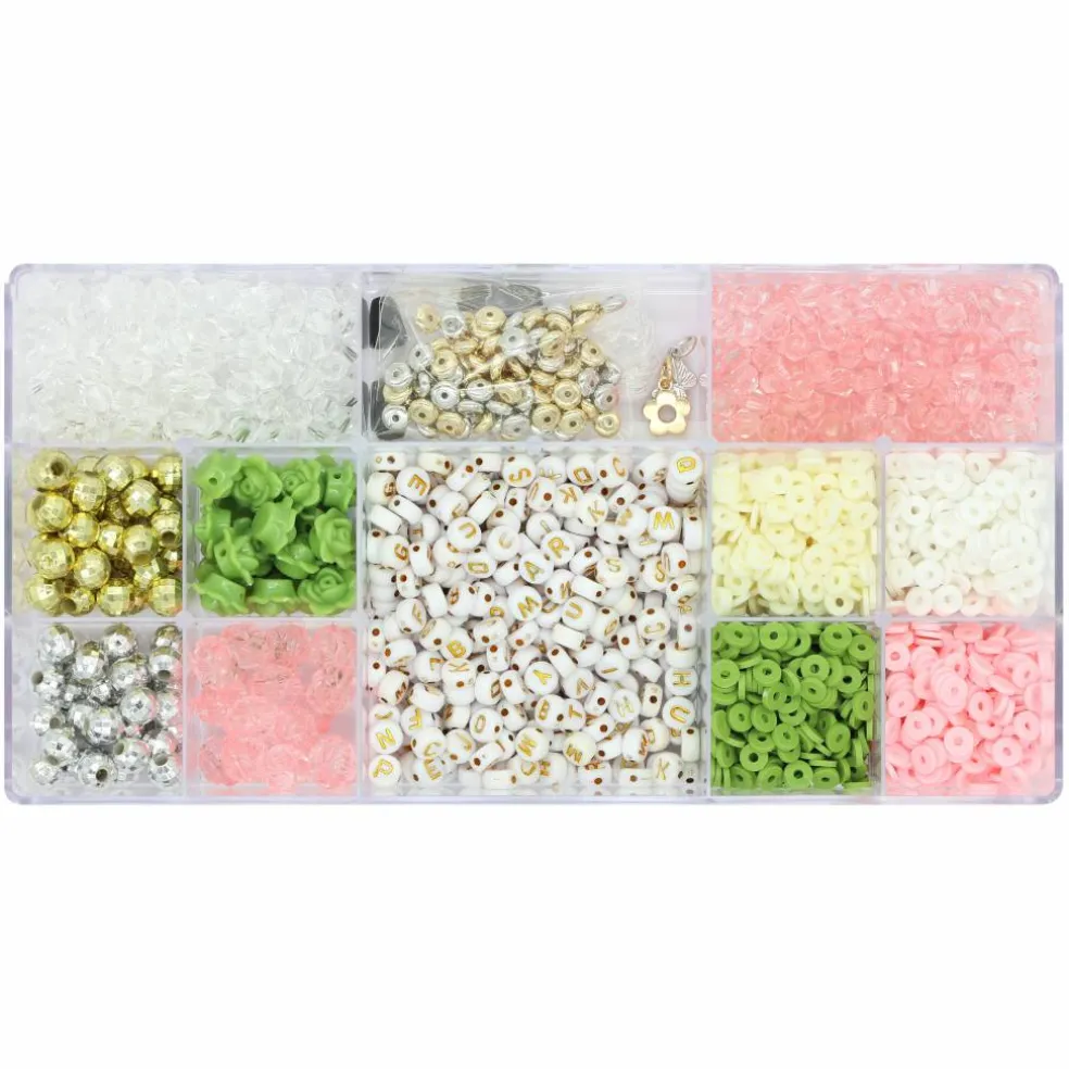 12 Pack: Botanicals & Alphabet Bead Kit by Creatology™
