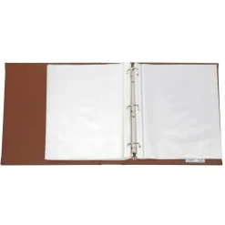 8 Pack: Brown Saffiano D-Ring Scrapbook Album by Recollections®