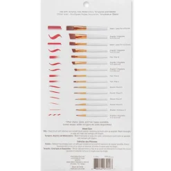 6 Pack: Brown Taklon Super Value Paintbrush Pack by Craft Smart®