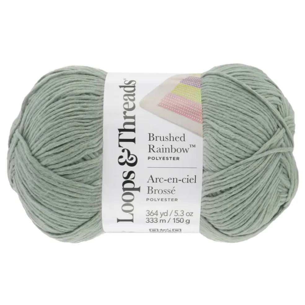 15 Pack: Brushed Rainbow™ Yarn by Loops & Threads®