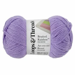 15 Pack: Brushed Rainbow™ Yarn by Loops & Threads®