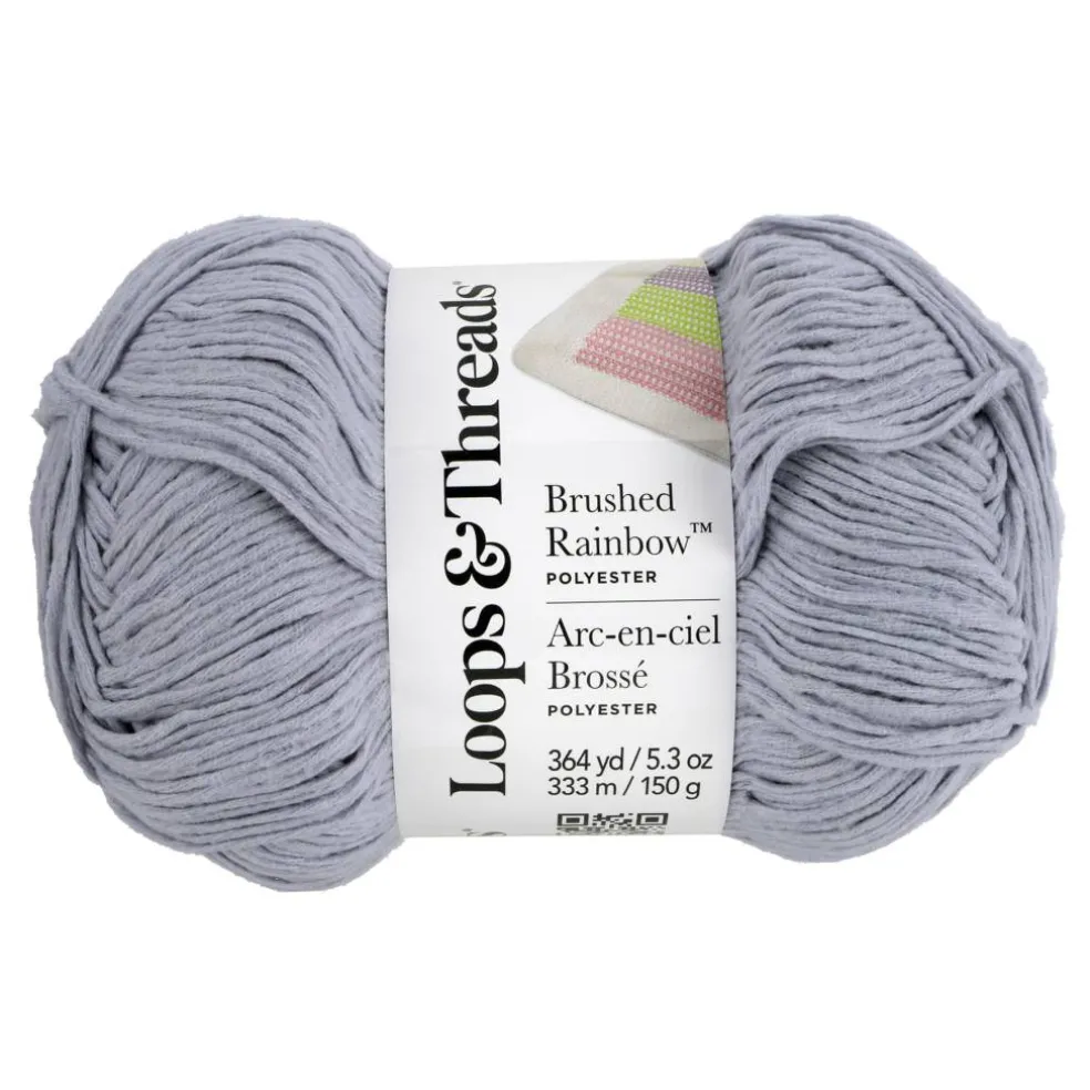 15 Pack: Brushed Rainbow™ Yarn by Loops & Threads®