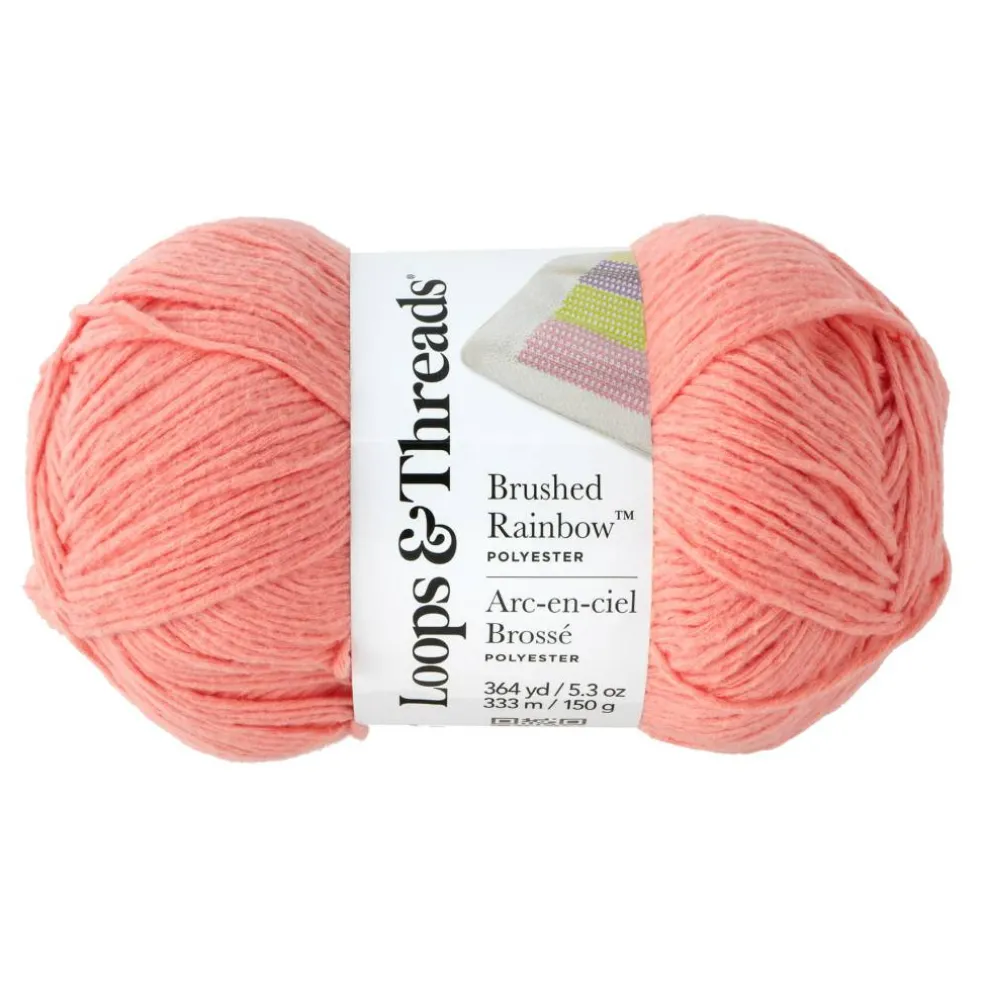 15 Pack: Brushed Rainbow™ Yarn by Loops & Threads®