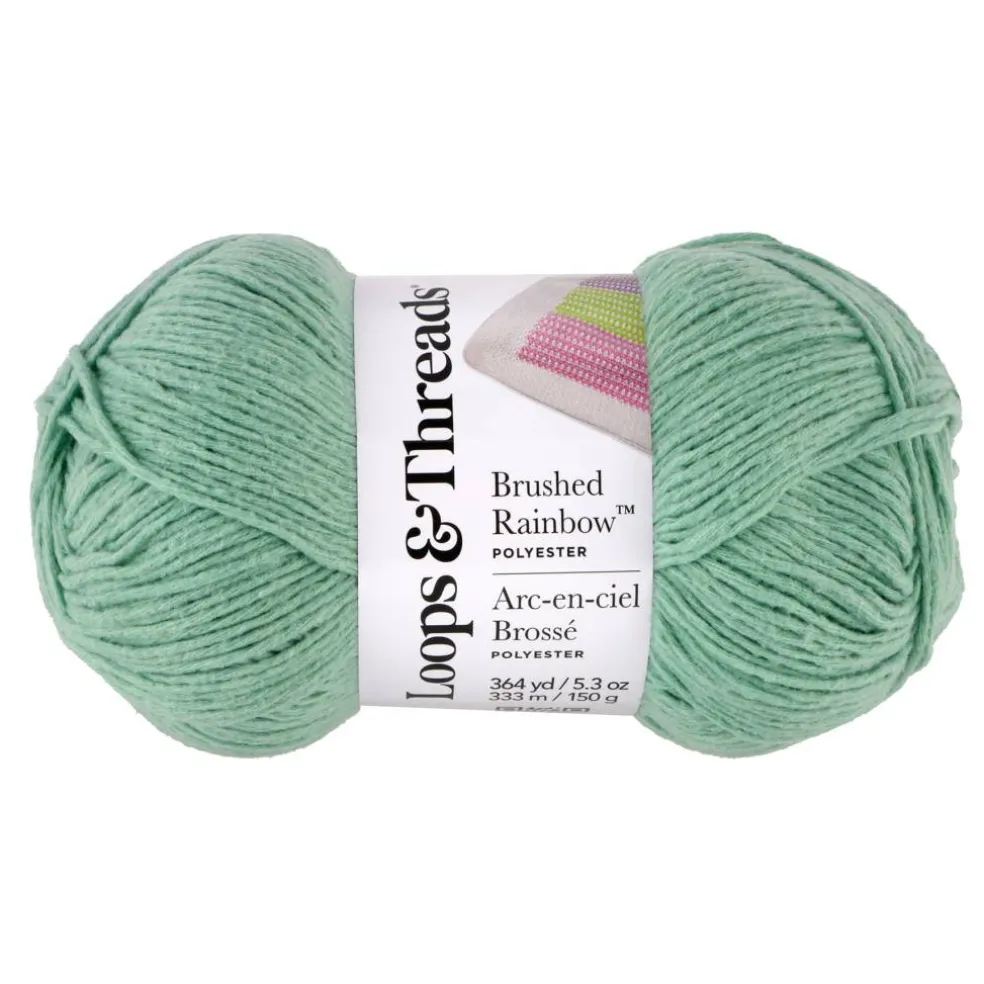 15 Pack: Brushed Rainbow™ Yarn by Loops & Threads®