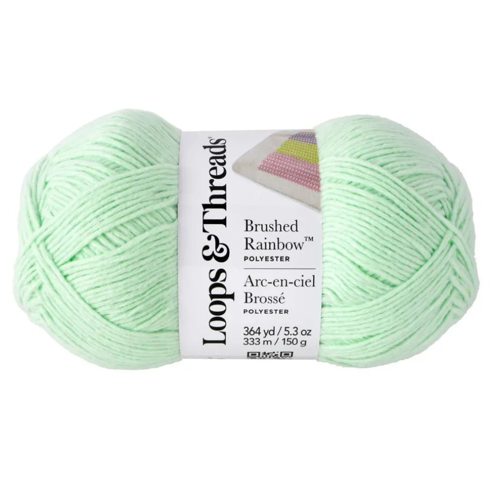 15 Pack: Brushed Rainbow™ Yarn by Loops & Threads®