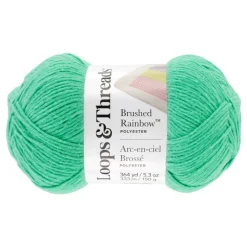 15 Pack: Brushed Rainbow™ Yarn by Loops & Threads®