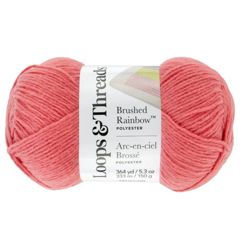 15 Pack: Brushed Rainbow™ Yarn by Loops & Threads®