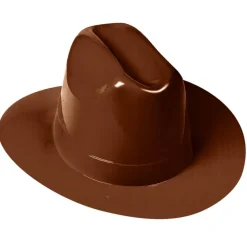 25 Pack Bulk Brown Plastic Cowboy Hat One Size Fits Most Western Style
