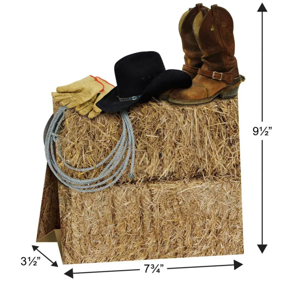 12 Pack Bulk 3-D Western Party Centerpiece