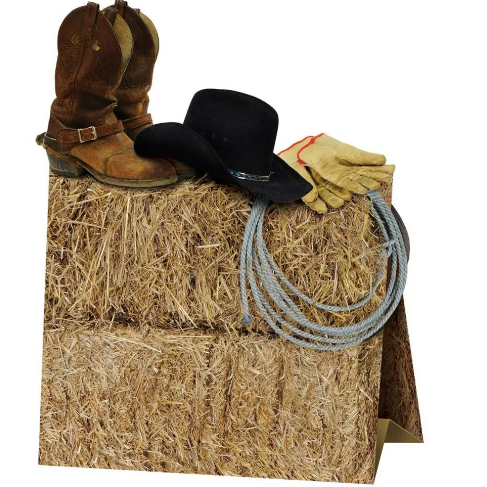 12 Pack Bulk 3-D Western Party Centerpiece