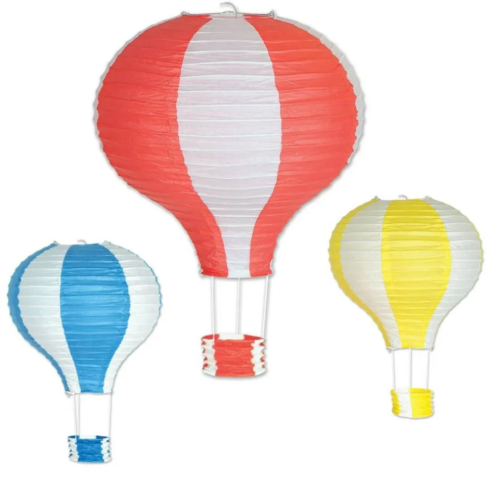 18 Pack Bulk Hot Air Balloon Party Paper Lanterns