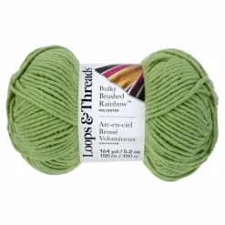 6 Pack: Bulky Brushed Rainbow™ Yarn by Loops & Threads®