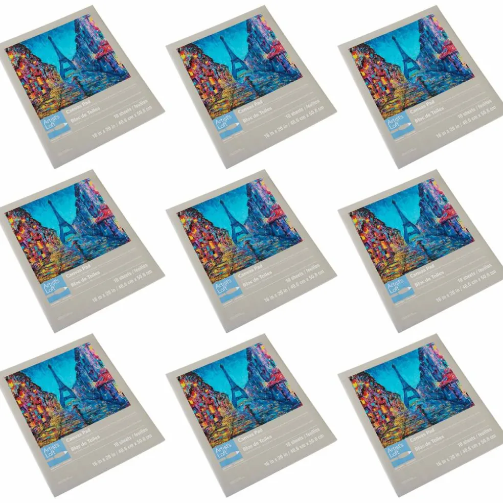 9 Pack: Canvas Pad by Artist's Loft™ Necessities™, 16" x 20"