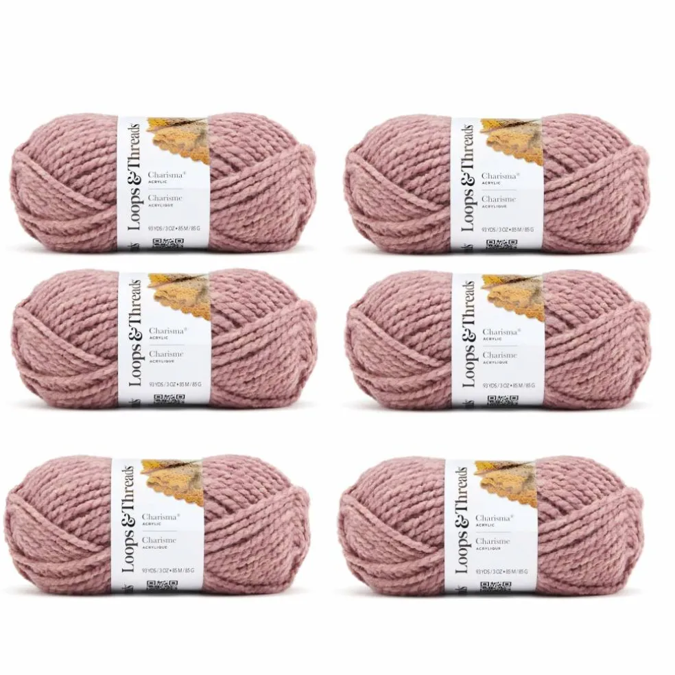 6 Pack: Charisma™ Heather Yarn by Loops & Threads®