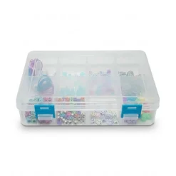 6 Pack: Clear 8-Compartment Storage Box by Bead Landing™
