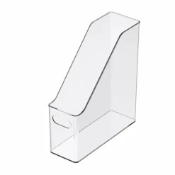 8 Pack: 12" Clear Magazine Storage Bin by Simply Tidy®