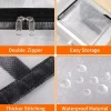 6 Pack Clear Storage Bags for Comforter, Clothes & Bedding, 40L
