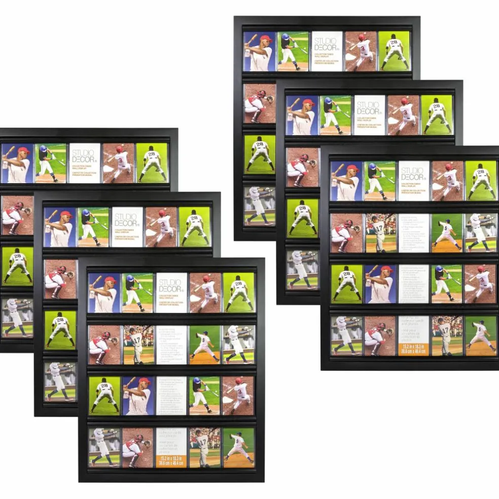 6 Pack: Collector Sports Card Wall Display Frame by Studio Décor®