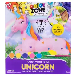 12 Pack: Color Zone® Paint Your Own Unicorn