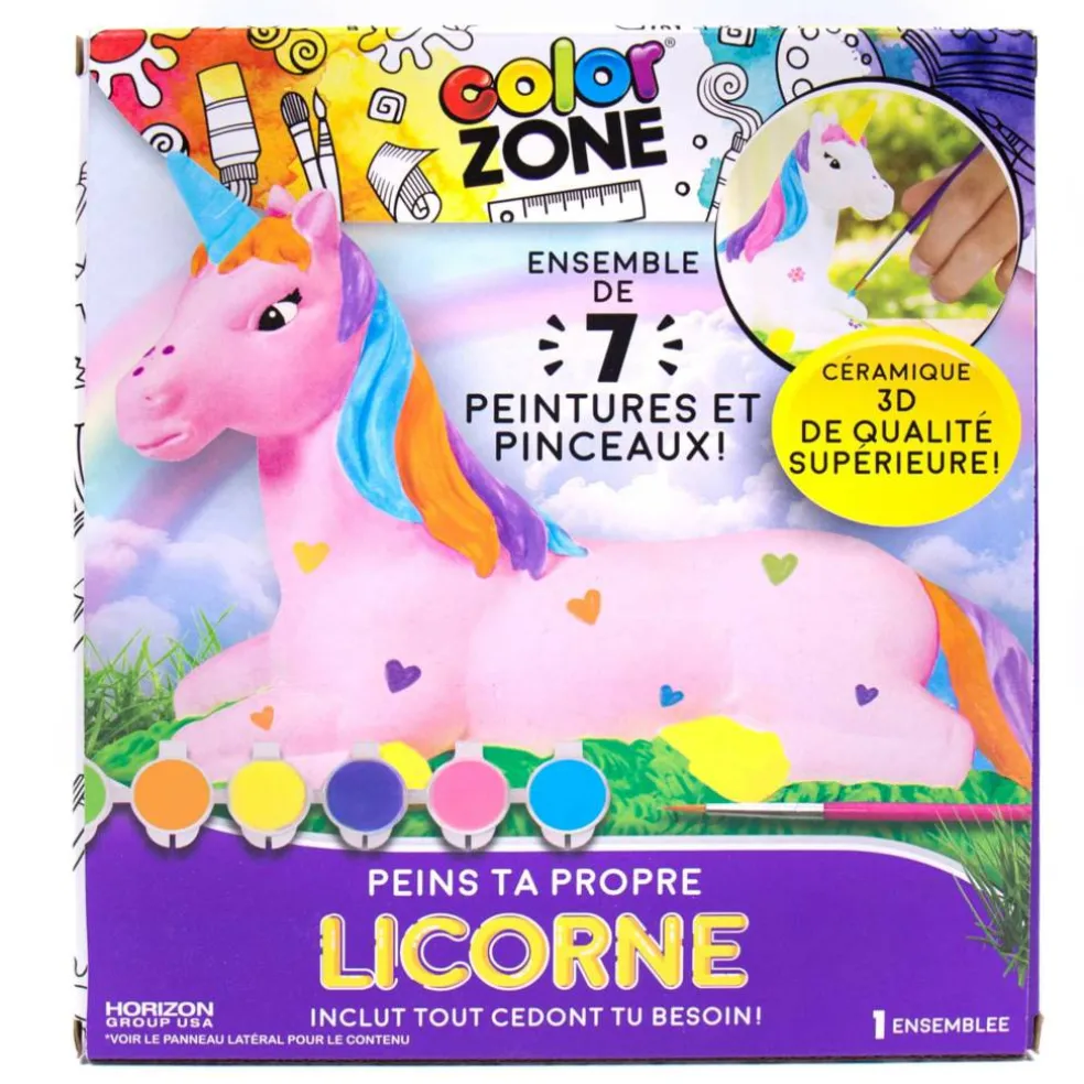 12 Pack: Color Zone® Paint Your Own Unicorn