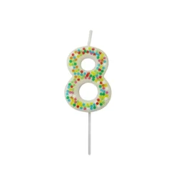12 Pack: Confetti Number Birthday Candle by Celebrate It™