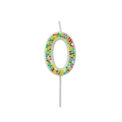 12 Pack: Confetti Number Birthday Candle by Celebrate It™