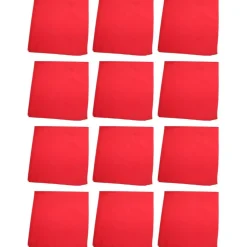 12 Pack Cotton Bandanas in Plain Colors for Crafts, Costumes, Workwear