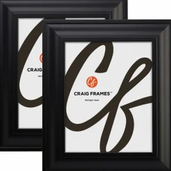 2 Pack Craig Frames Upscale Satin Black Picture Frame