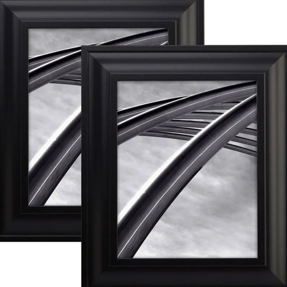 2 Pack Craig Frames Upscale Satin Black Picture Frame