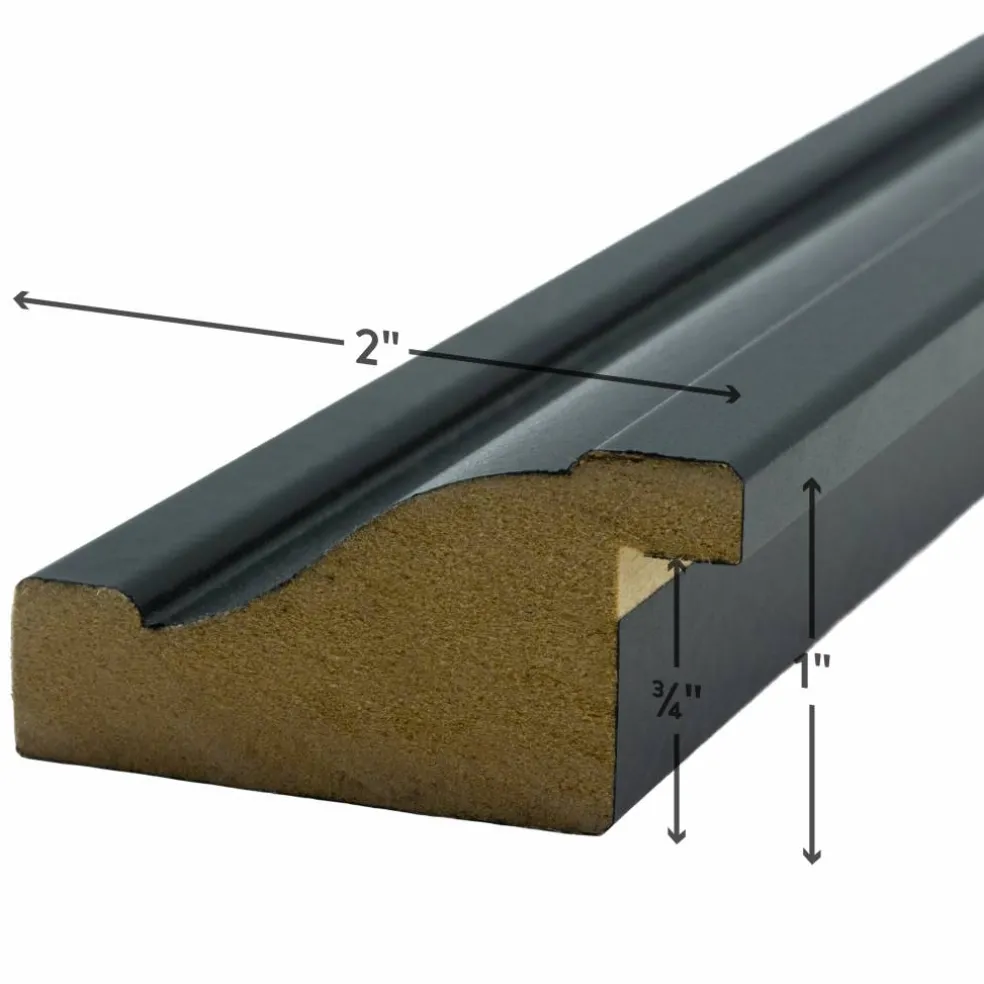 2 Pack Craig Frames Upscale Satin Black Picture Frame