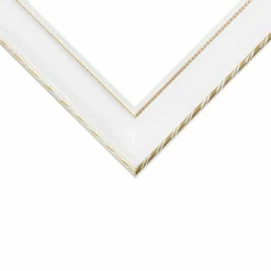 2 Pack Craig Frames Victoria White and Gold Picture Frame