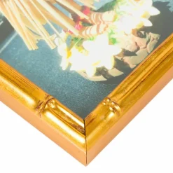 2 Pack Craig Frames Vintage Bamboo Brushed Gold Picture Frame