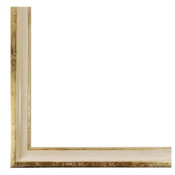 12 Pack: Cream & Gold Leaf 5