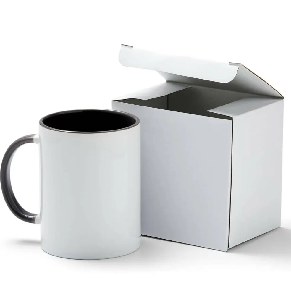 8 Pack: Cricut® 15oz. White & Gray Ceramic Mug Blank