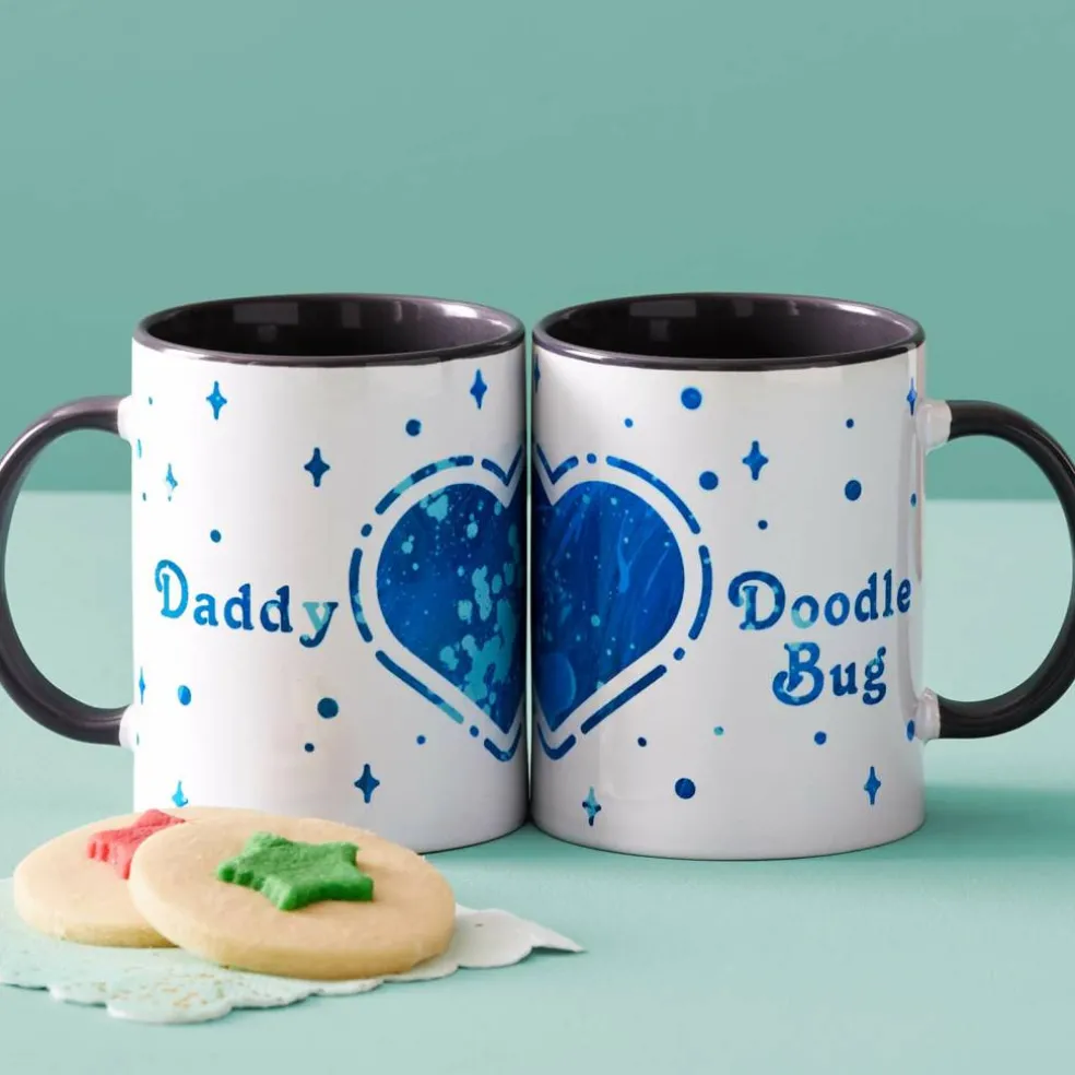 8 Pack: Cricut® 15oz. White & Gray Ceramic Mug Blank
