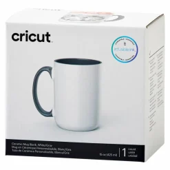 8 Pack: Cricut® 15oz. White & Gray Ceramic Mug Blank