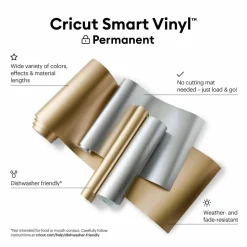 6 Pack: Cricut® Permanent Smart Vinyl™ Matte Metallic
