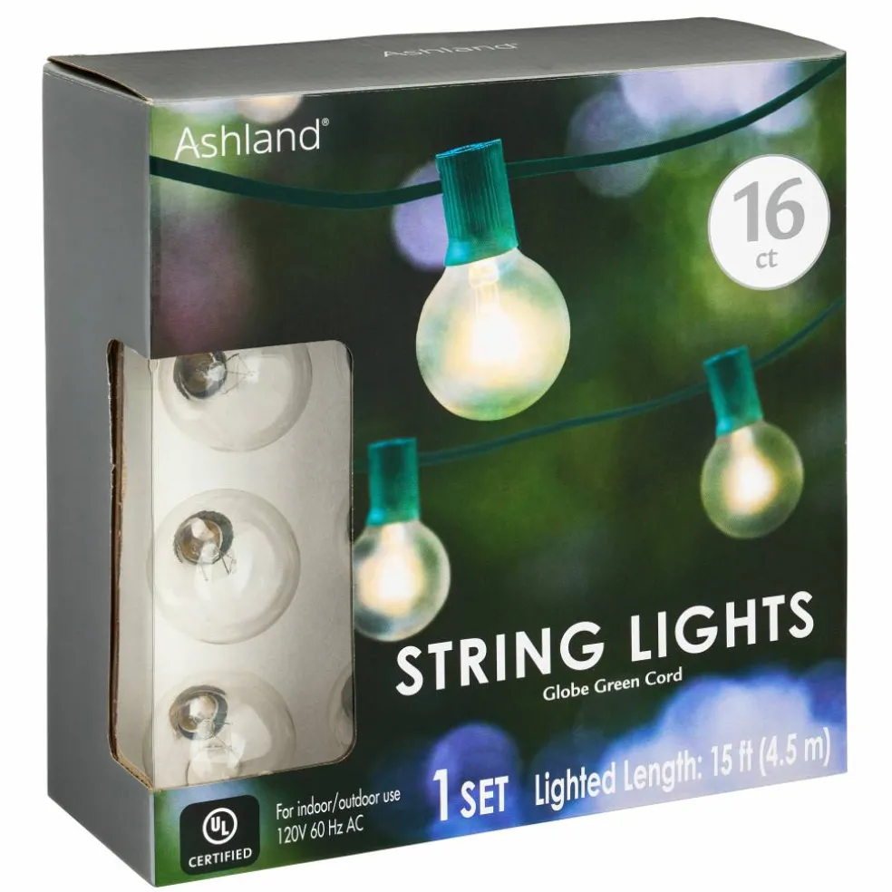 8 Pack: 16ct. Round G40 Bulb String Lights by Ashland™