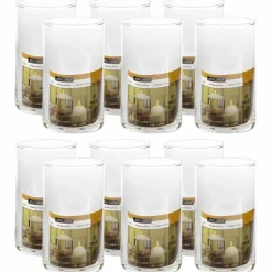 12 Pack: 6" Cylinder Glass Candle Holder by Ashland®