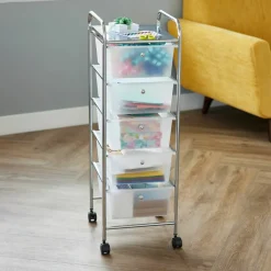 12 Pack: 5 Drawer Rolling Cart by Simply Tidy®