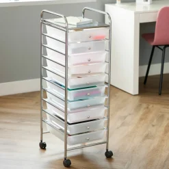 12 Pack: 10 Drawer Rolling Cart by Simply Tidy™