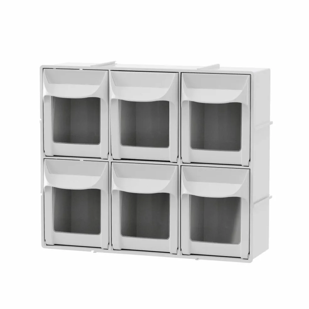 8 Pack: 6-Drawer Tip-Out Storage Bin by Simply Tidy®