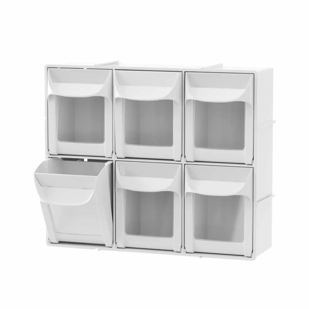8 Pack: 6-Drawer Tip-Out Storage Bin by Simply Tidy®