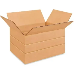 250 Pack Eco Friendly Multi Depth Corrugated Mailing Boxes Heavy Duty Cartons 11 1⁄4 x 8 3⁄4 x 6 Inch